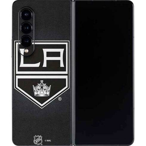 NHL Los Angeles Kings Black Background Galaxy Z Fold4 5G Skin